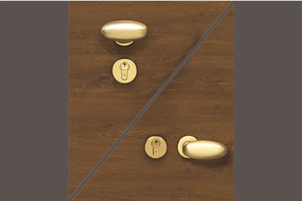 Satined brass